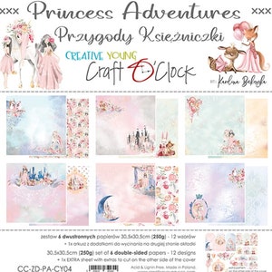 Scrapbook paper pad 12 x 12 Princess  Adventures