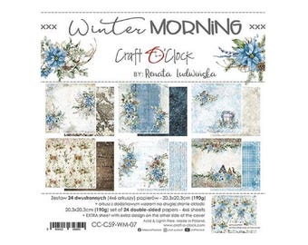Scrapbook Papier 20 x 20 cm Winter Morning