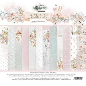 Scrapbook paper pad 8x8  Cute baby