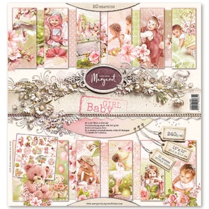 Bloc en papier pour scrapbooking 12 x 12 bébé fille
