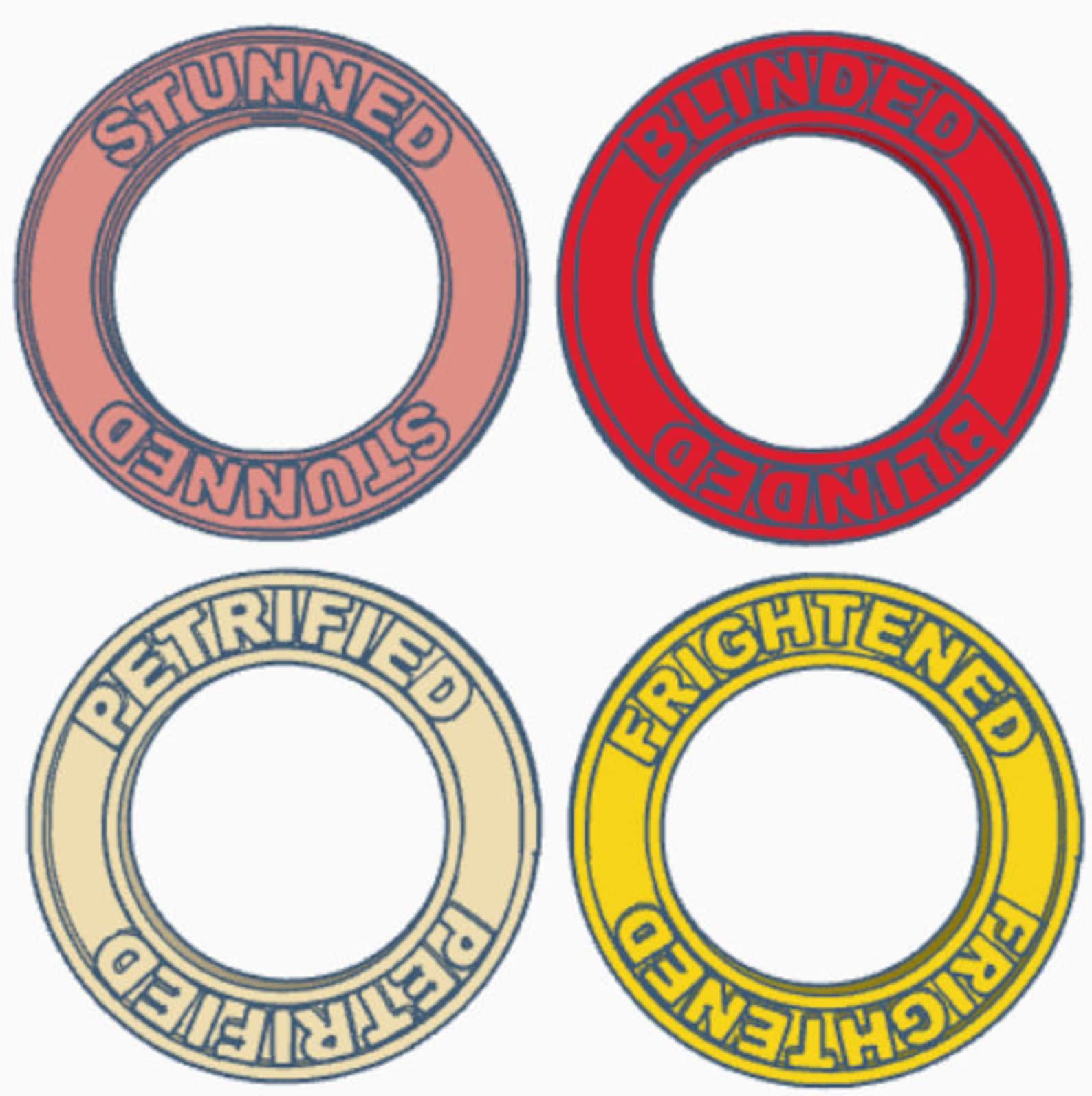 3D Printed D&amp;D Condition Markers SLT File - Etsy UK