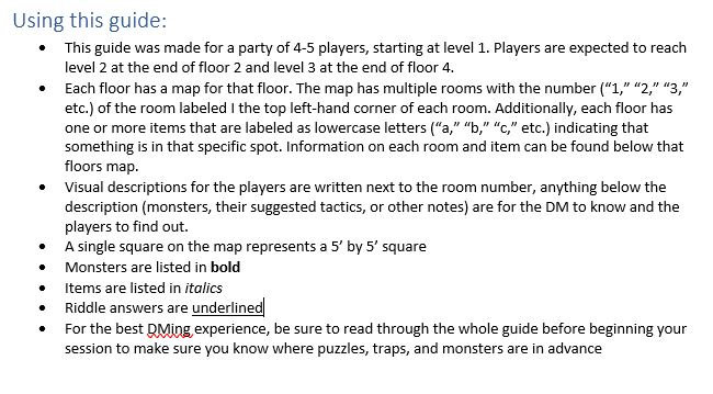 D&amp;D 5e Level 1-3 Dungeon Adventure - A Premade Mini-campaign for Dnd ...