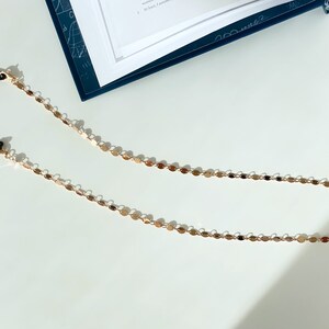 Dancing Paillettes - Gold Mask to Glasses Chain, Stylish Sunglasses & Face Mask Chain, Spectacles Chain for Women image 5