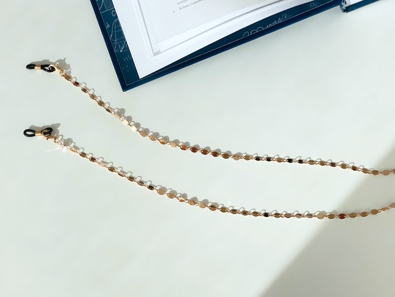Dancing Paillettes - Gold Mask to Glasses Chain, Stylish Sunglasses & Face Mask Chain, Spectacles Chain for Women image 5