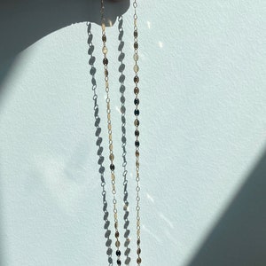 Dancing Paillettes - Gold Mask to Glasses Chain, Stylish Sunglasses & Face Mask Chain, Spectacles Chain for Women image 7