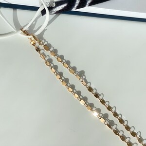 Dancing Paillettes - Gold Mask to Glasses Chain, Stylish Sunglasses & Face Mask Chain, Spectacles Chain for Women image 6
