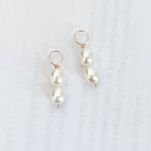 Double Baroque Pearl Earring Charms - Earring Builder
