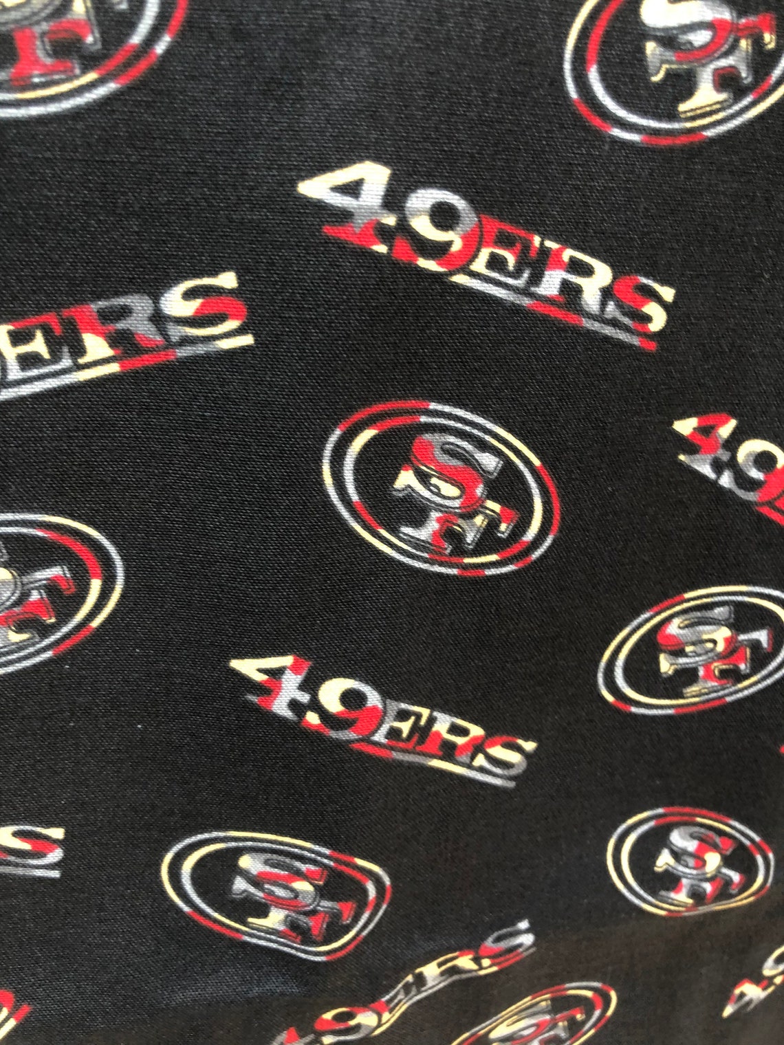 Licensed San Francisco 49ers NFL Camo Logo 100 Cotton Fabric Etsy