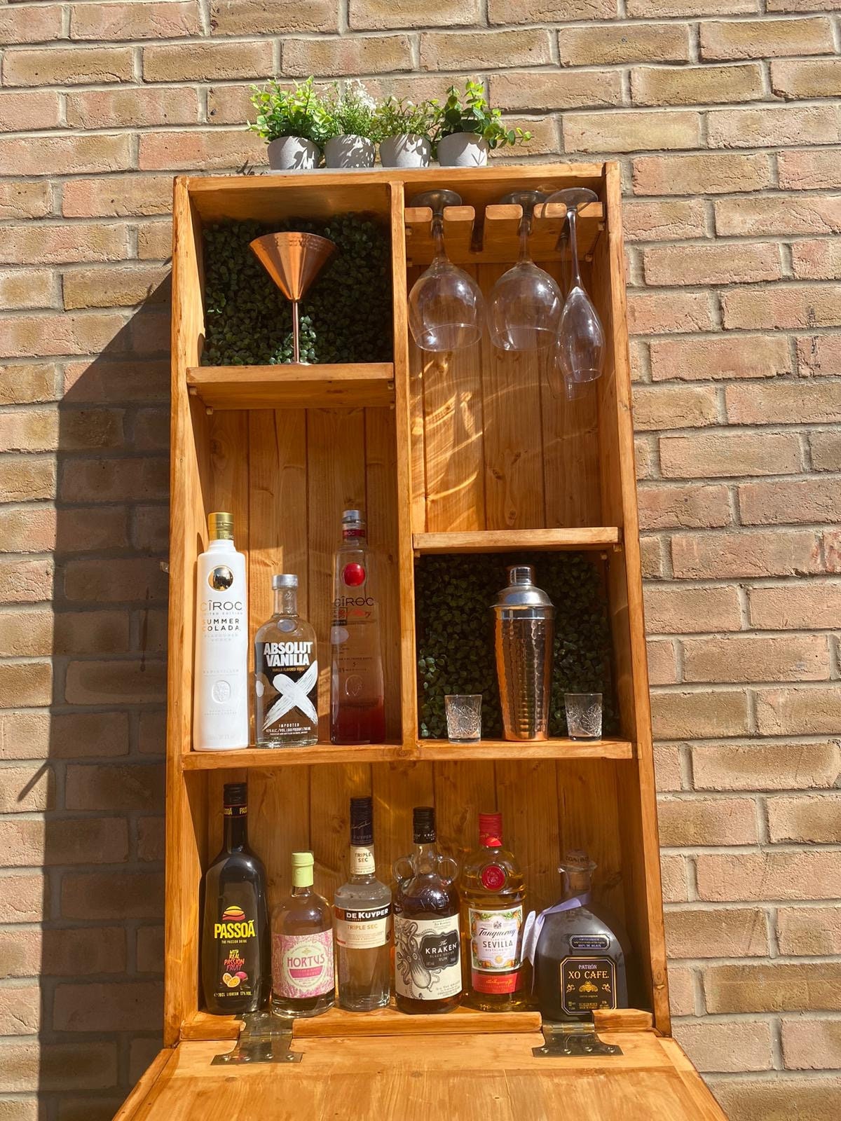 Wooden Wall Mounted Garden Bar Outdoor Bar. Etsy