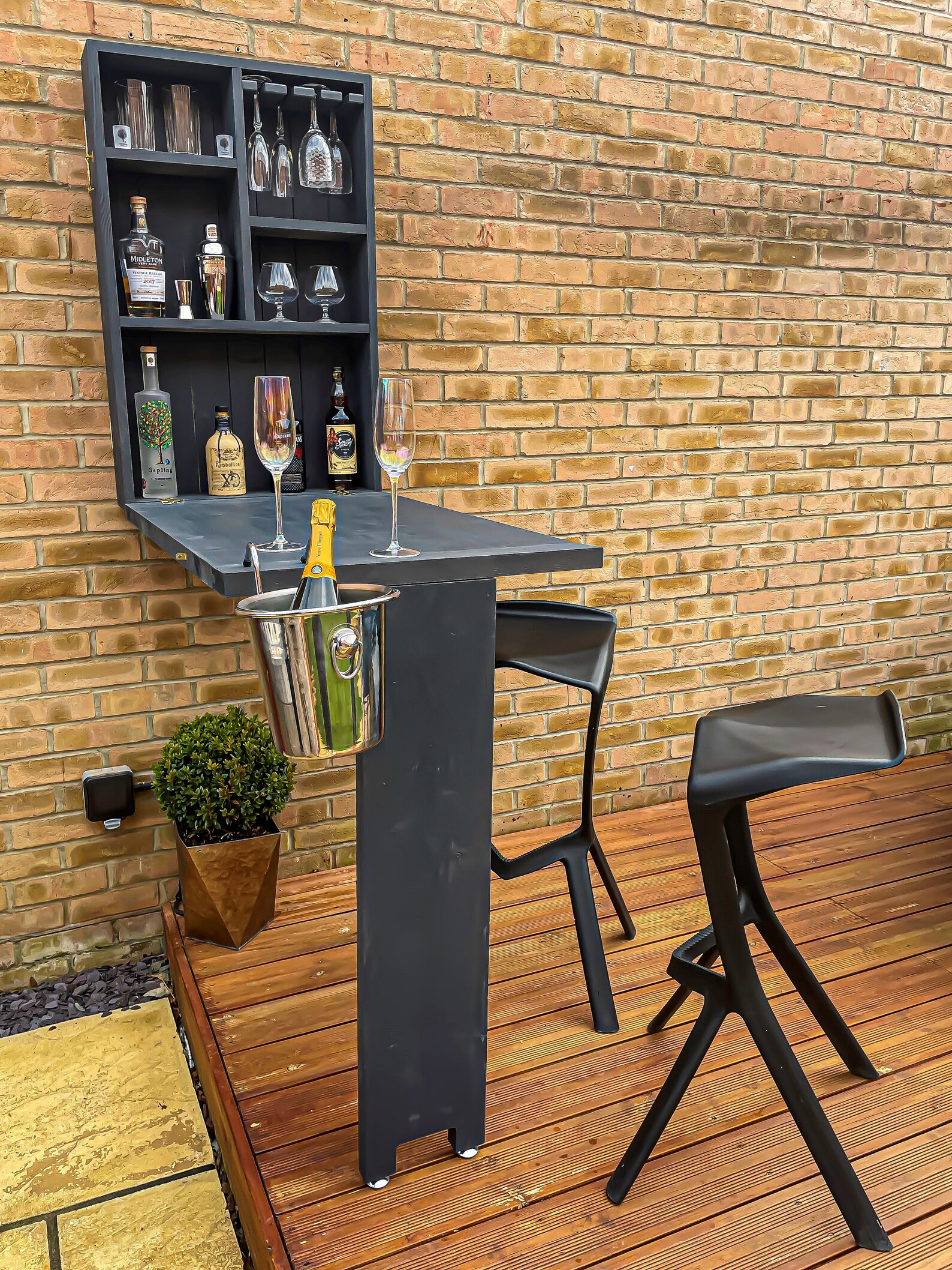 Garden Bar Wall Mounted. 48 Hour Delivery REDUCED to 25 Pounds Etsy UK