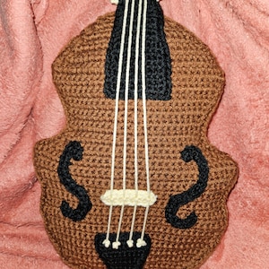 Crochet Double Bass Reptile Pouch - Large