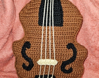 Crochet Double Bass Reptile Pouch - Large