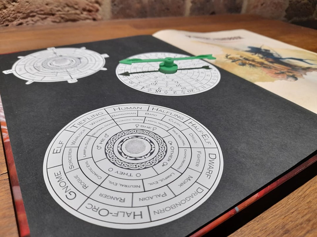 Dice Spinner Sticker Dnd Dice, Character, Enemy and Item Generator