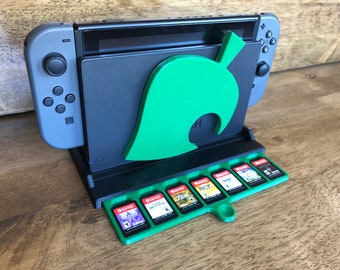 Nintendo Switch Game Holder, Animal Crossing Leaf Dock Stand