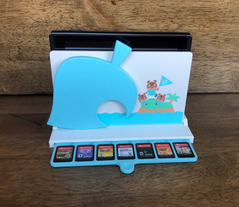 Porte-jeux Nintendo Switch Animal Crossing Leaf Dock Stand | Etsy