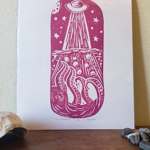Sea Abduction- UFO & Octopus Scene