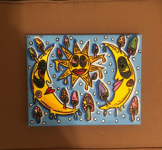 Featured image of post Psychedelic Trippy Moon Drawing