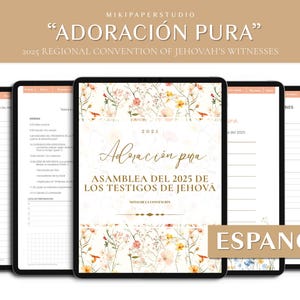 Cuaderno digital imprimible de la Asamblea del 2025, Cuaderno de la Convención de Adoración Pura, Diario Digno de Adoración Pura, Convención Especial 2025