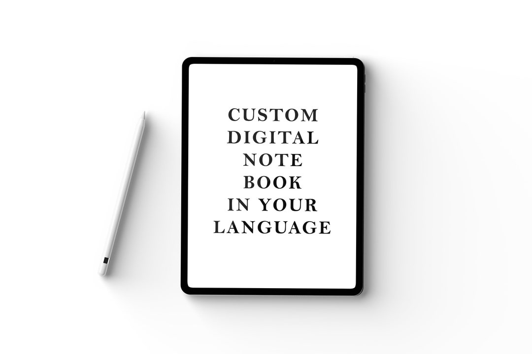 Custom Digital Note Book JW Notebook Custom Book in Your Etsy