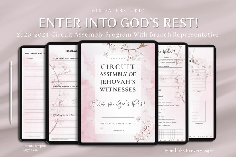 Jw Circuit Assembly 20232024 Enter Into Gods Rest JW Etsy