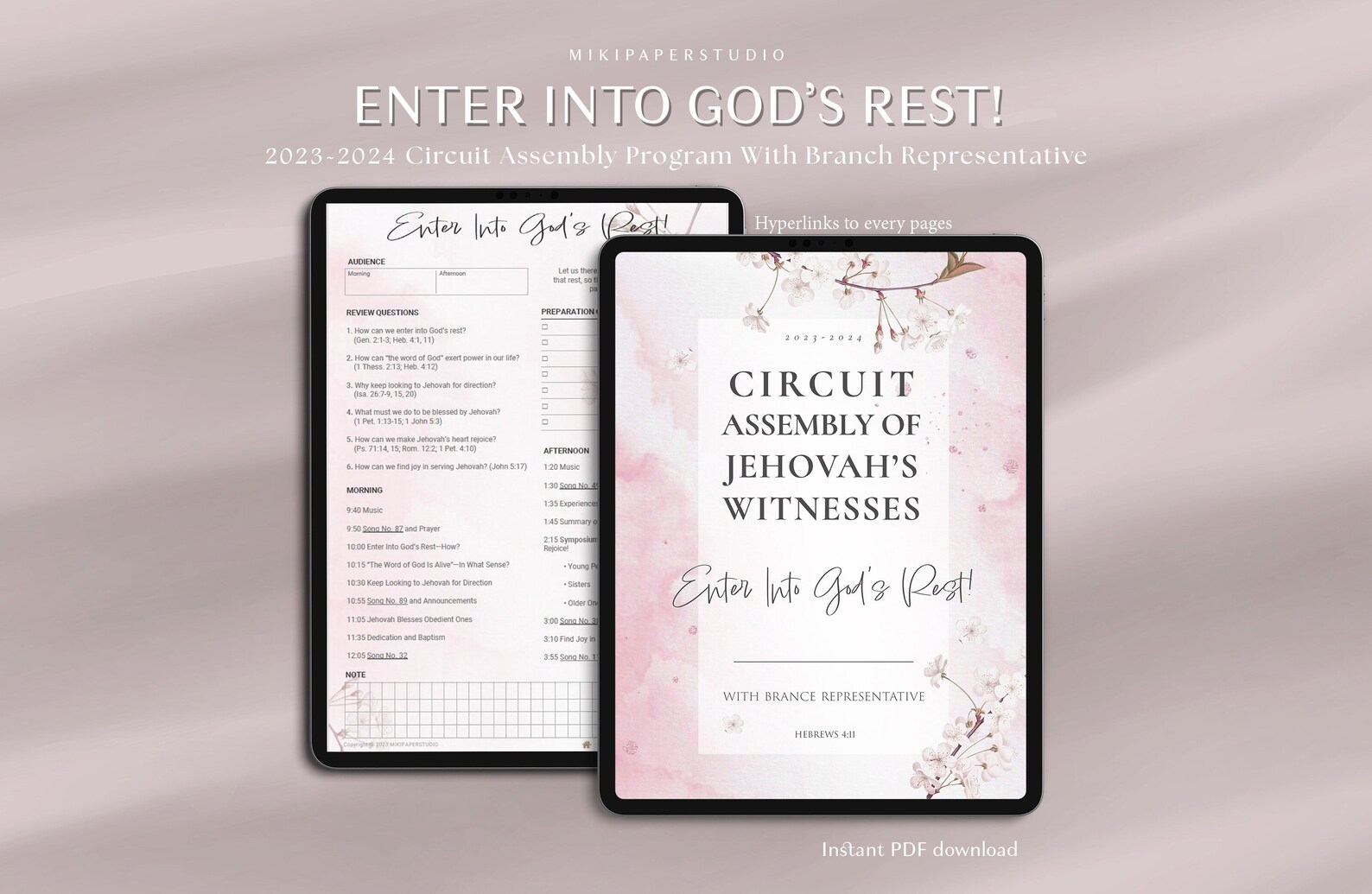 Jw Circuit Assembly 20232024 Enter Into Gods Rest JW Etsy