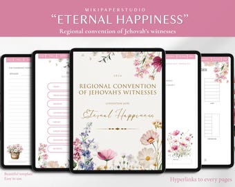 Eternal Happiness book Convention Notebook JW Convention 2026 Digital  JW Gift JW Digital and Printable 2026 Goodnotes Notability