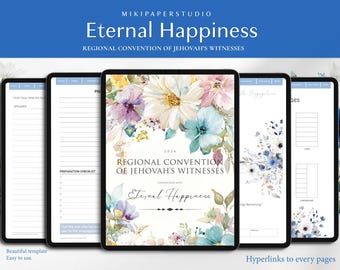 JW Convention 2026 Digital Eternal Happiness book Convention Notebook JW Gift JW Digital and Printable 2026 Goodnotes Notability
