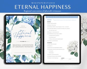 JW Convention 2026 Digital Eternal Happiness book Convention Notebook JW Digital JW Gift and Printable 2026 Goodnotes Notability