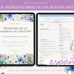 Asamblea de Circuito 2024-2025 No nos avergonzamos de las buenas noticias Convention Journal JW Goodnotes JW Circuit Assembly JW Notebook.