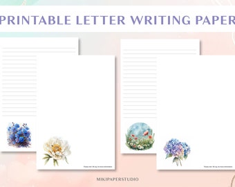 JW Letter Writing Bundle, JW Stationary, Floral writing Papers, JW.org Practical Advice From The Bible,  Letterhead for Service.