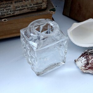 Antique Cut Glass Inkwell Square Cut Glass Ink Pot Insert - Etsy UK
