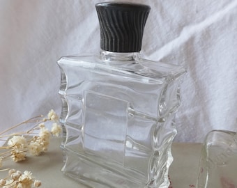 50s  Vintage  White Glass Small Jug Bottle 1930s Dug bottle After Shave 