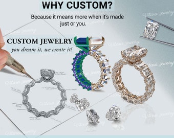 custom engagement ring,moissanite design your own ring,Earrings,necklace,bracelet,customizable custom order wedding ring,jewelry making