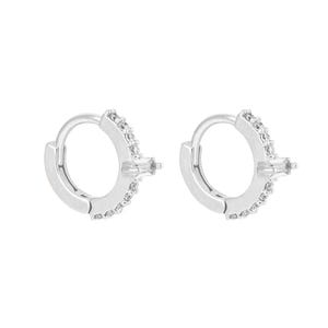 Knorpelohrringe•Diamant Helix Creolen•14k solid gold•Huggie Creolen•Helix Ohrring•Echte Diamant Huggies•Tragus Creolen
