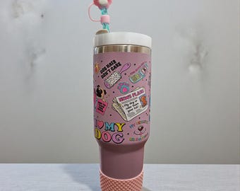 Dog Lover 40oz Tumbler – Light Purple