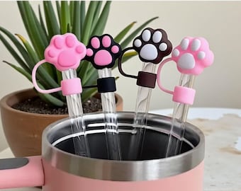 Paw Straw Topper, Stanley Tumbler Accessory for 10 mm Straws