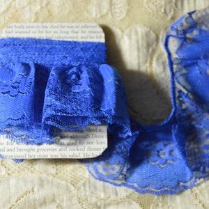Royal Blue Lace for making Junk Journal ephemera