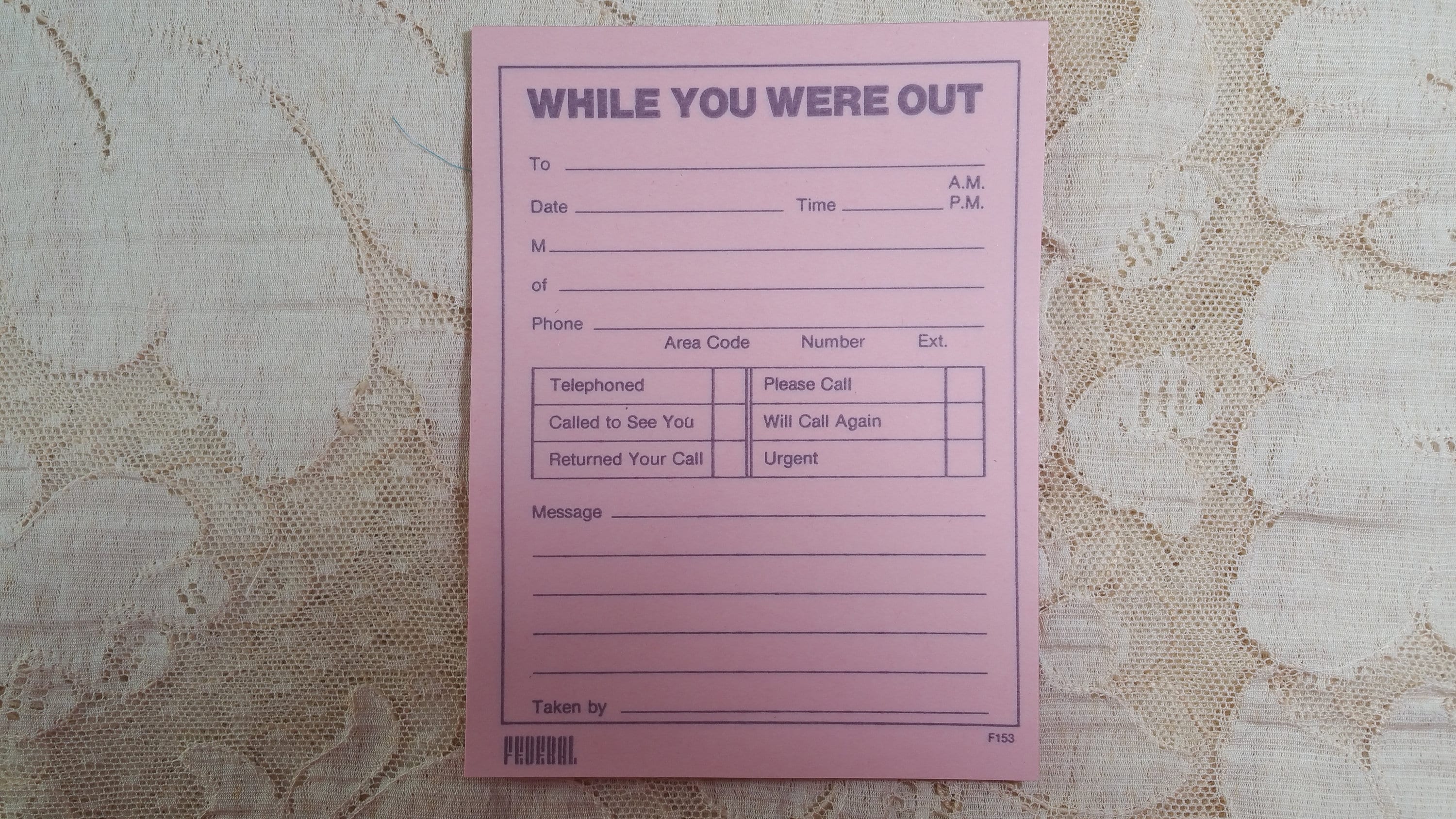 While You Were Out Notes - Etsy