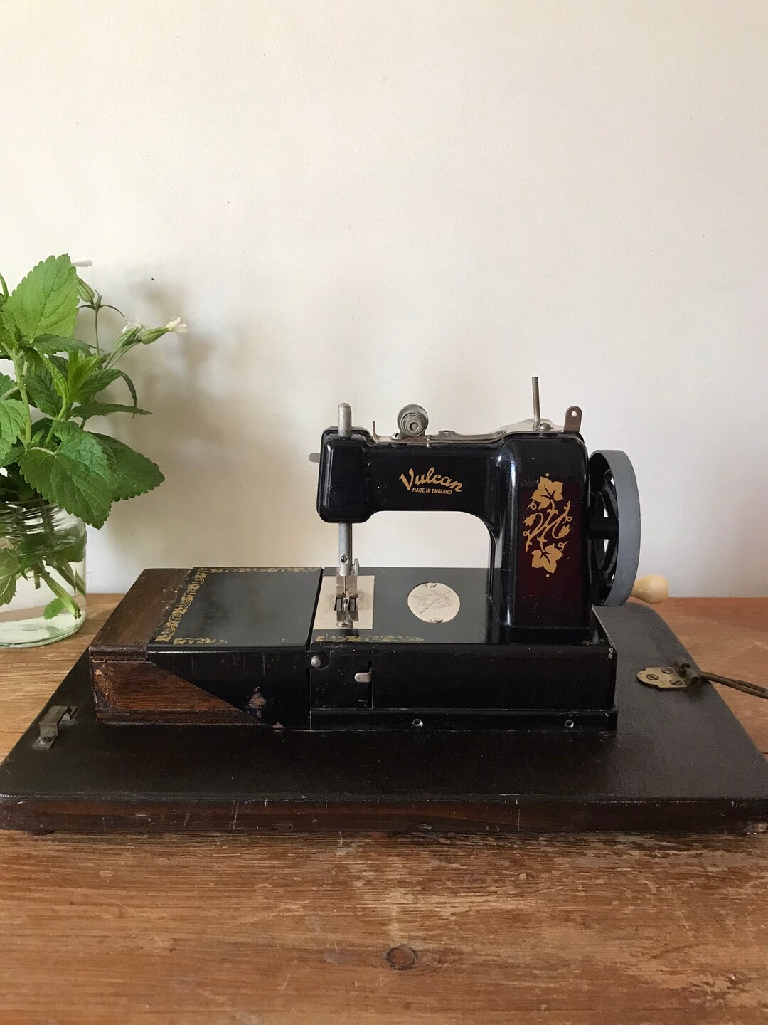 Vintage Sewing Machine 1950's Vintage Vulcan Toy Sewing Machine Custom