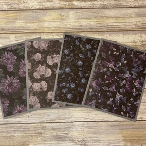 Floral Note Cards, Flower Note Cards, Floral Cards, Spring Note Cards, Note Cards with Envelopes, Stationary Set, Nature Note Cards
