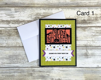 Handmade Halloween Greeting Card: Spooky Boo Card