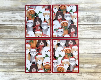 Christmas Greeting Cards, Christmas Cards Set, Christmas Note Cards, Cute Christmas Cards, Christmas Cards for Kids, Winter Note Cards