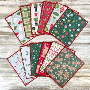 Christmas Greeting Cards, Christmas Cards Set, Christmas Note Cards, Winter Note Cards, Handmade Christmas Cards, Cute Christmas Cards