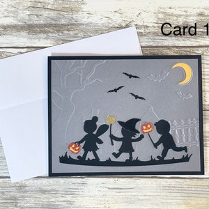 Halloween Card, Halloween Greeting Card, Halloween Card for Kids, Halloween Card Handmade, Witch Card, Spooky Card, Haunted House Card
