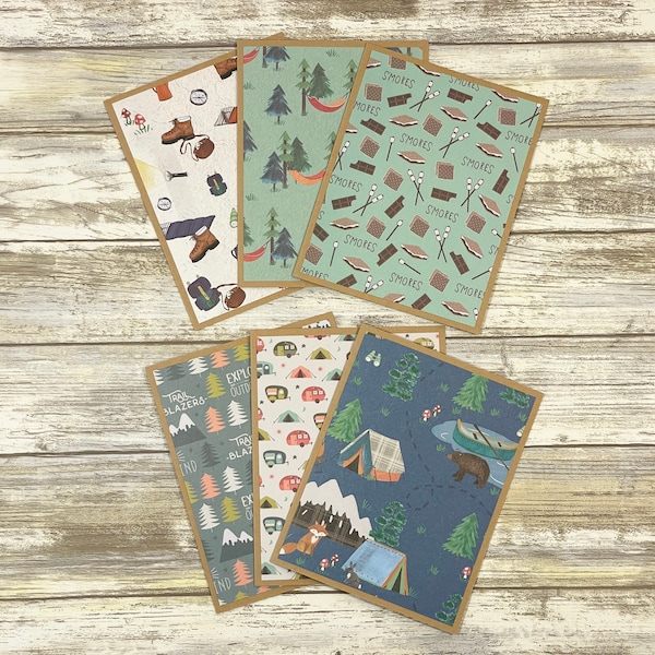 Camping Cards, Camper Cards, Nature Note Cards, Note Cards with Envelopes, RV Cards, Camping Note Cards, Nature Lover Cards, Hiking Card