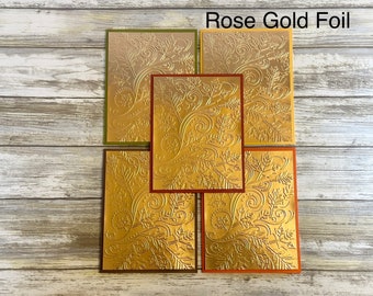 Set of 4 Embossed Leaves Note Cards, Handmade Fall Greeting Cards - Etsy