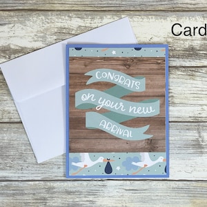 Baby Boy Card, New Baby Card Boy, Baby Shower Card, It’s a Boy Card, Congratulations Card Baby, Expecting Card, Welcome Baby Boy Card