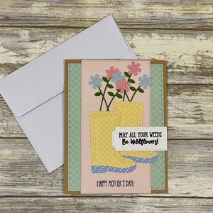 Mother’s Day Card, Mother’s Day Card Handmade, Cute Mothers Day Card, Spring Note Card, Floral Mother’s Day Card, Cute Note Card