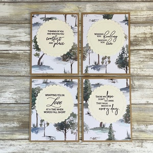 Sympathy Card, Grief Card, Thinking of You Card, Condolences Card, With Sympathy Cards, Sympathy Card Set, Bereavement Cards, Tree Cards