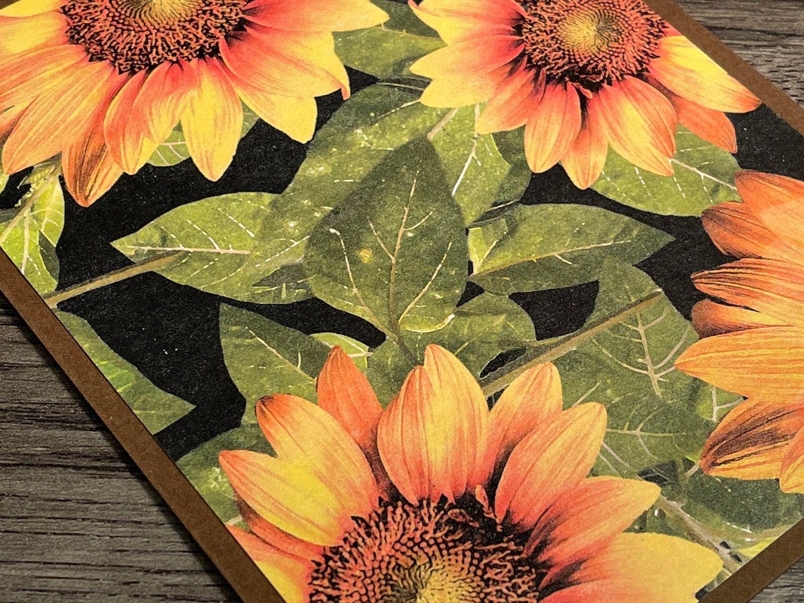 Handmade Sunflower Note Cards With Envelopes - Set of 6 - Etsy